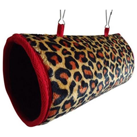 UEETEK Kuscheltunnel Hängematte für Kleintier Frettchen Hamster Eichhörnchen Chinchilla Meerschweinchen 11 x 22 cm Cover