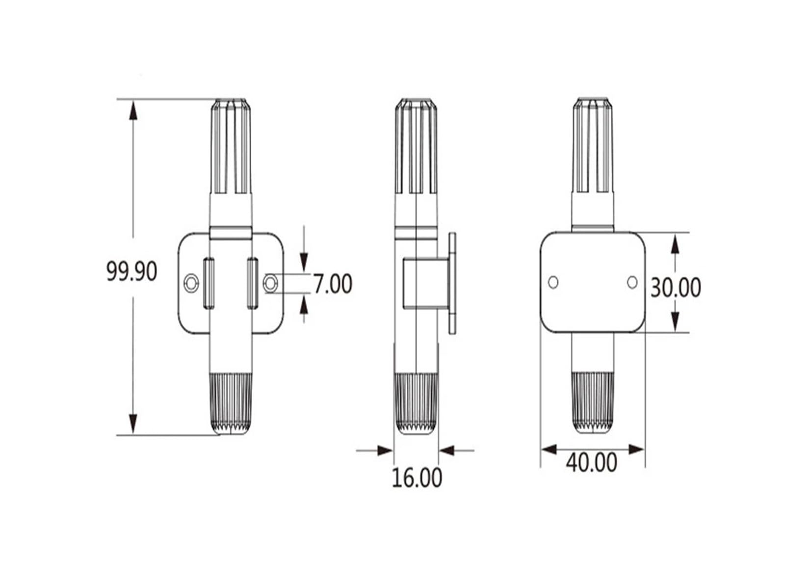 Sensor capacitivo de temperatura y humedad semiconductor digital AM2305B con cable de 300 cm