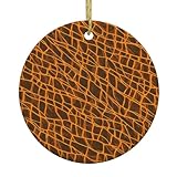 Décoration de sapin de Noël : ce pendentif de sapin de Noël de forme ronde imprimé vase exquis est soigneusement fabriqué à partir de céramique de haute qualité, avec une surface lisse, une impression claire, et ne changera pas de couleur au fil du temps. Vous pouvez l'utiliser en toute confiance pendant une longue période. Suspendu sur le sapin de Noël attirera l'attention des invités et ajoutera une atmosphère romantique et joyeuse de vacances.