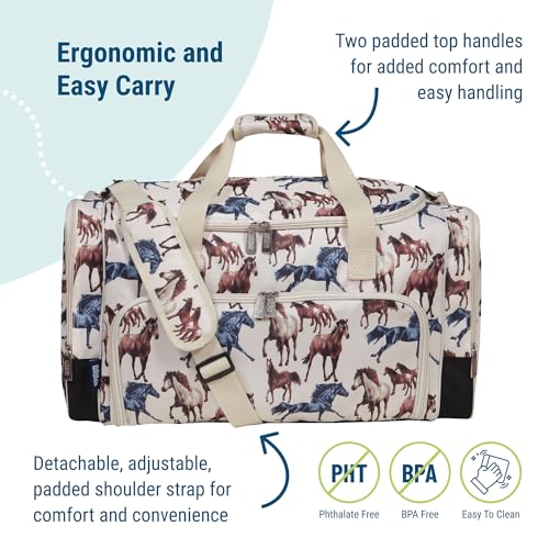 Wildkin Kids Weekender Duffel Bag – Carry-On Size for School, Travel, & Sleepovers3