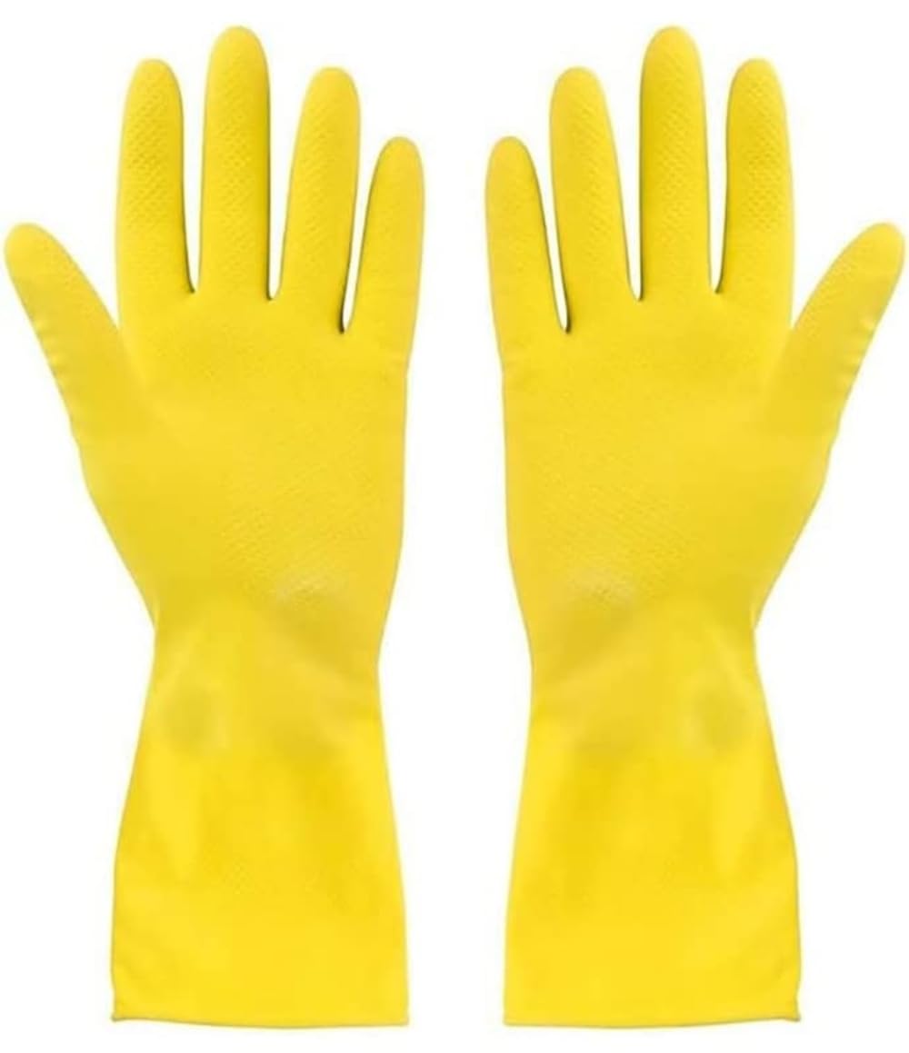 Fit-in Trends Cleaning Gloves Reusable Rubber Hand Gloves, Stretchable Gloves For Washing Dish, Car, Bathroom, Kitchen Dishwashing and Pet Grooming| Free Size | Pack Of 5| (B0C2ZF59KW) Amazon Price History, Amazon Price Tracker