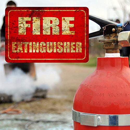 Fire Extinguisher Metal Business Novelty Tin Sign Indoor and Outdoor use 8