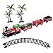 VORCOOL Treno Elettrico Giocattolo Di Plastica Di Natale Treno Con Musica E Luce Squisita Decorazione Della Casa (senza Batteria)