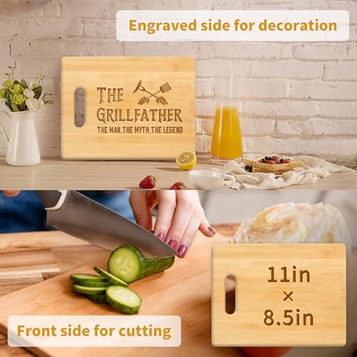 Giftsfordadfromdaughtersonuniquebirthdaygrillinggiftsfordadfathermenpapaengravedbamboocuttingboardthegrillfatherthemanthemyththelegendfatherpresent Urban Country Home Decor Gifts for dad from daughter son unique birthday grilling gifts for dad father men papa engraved bamboo cutting board the grillfather the man the myth the legend father present urban country home decor