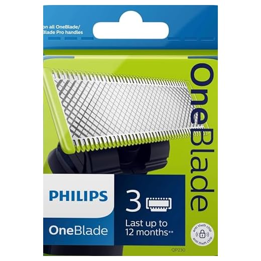 Philips Norelco QP230/80 OneBlade Replacement Blades, 3 Count