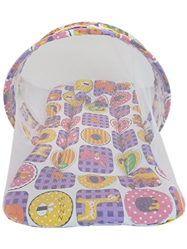 Image of Amardeep and Co Toddler Mattress with Mosquito and Insect Protection Net 70 * 40 cms (Animal Blue)