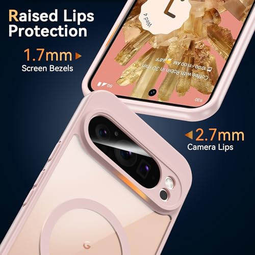 Coque Google Pixel 9 Pro XL Rose Magsafe avec protection écran intégrée - 5