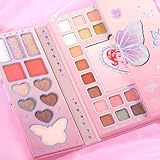Youding Paletas De Sombras De Ojos De 32 Colores | Paleta De Maquillaje De Colores Arcoíris | Maquillaje Paleta De Sombras De Ojos, Lápiz Labial Resaltador Contorno Compacto Apto Para Viajes | Mujeres