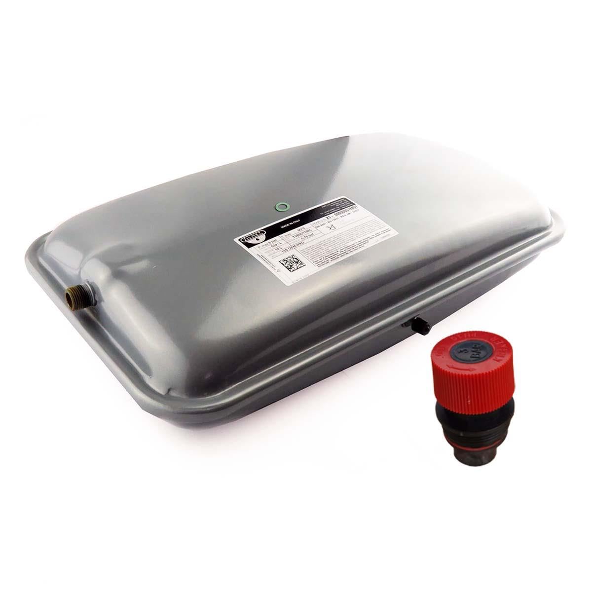 Hts Multicolour - Vaillant Boiler Expansion Vessel (10L) & Pressure Relief Valve (Prv) 181051 96008La