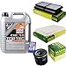 Produktbild Filter Set Inspektionspaket 5 Liter Liqui Moly Motoröl Top Tec 4200 5W-30 MANN-FILTER Innenraumfilter Luftfilter Ölfilter