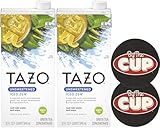 By The Cup TAZO Unsweetened Iced Zen Green Tea Concentrate, 32 oz (Pack of 2) Coasters