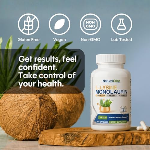 Natural Cure Labs L-Lysine with Monolaurin