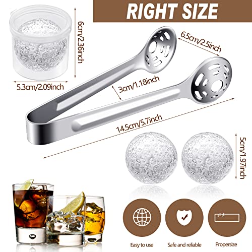 5 Pcs Golf Ball Whiskey Chillers With Box Portable Ice Stone Set Whiskey Ice Hockey Clip Whiskey Ice Cubes Chilling Rocks For Birthday Housewarming Husband Dad Friend #TOP1