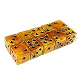 GFDay 10pcs D6 16mm Six Sided Gaming Dice for Board Games, Activity, Casino Theme, Party Favors, Toy