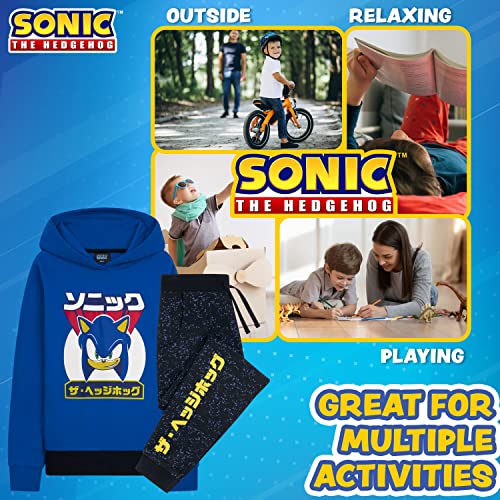 Sonic The Hedgehog Boys Tracksuit, Hoodie and Joggers Set for Kids 4-12 Years - Activewear Lounge Wear Sonic Gifts3