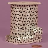 Paw Print Curling Ribbon, 1/4