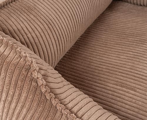 Knuffelwuff orthopädisches Hundebett aus Cord mit Handwebcharakter Nunavut XL 105 x 75cm Braun - Abnehmbarer Bezug - waschbar - für große, mittelgroße und kleine Hunde