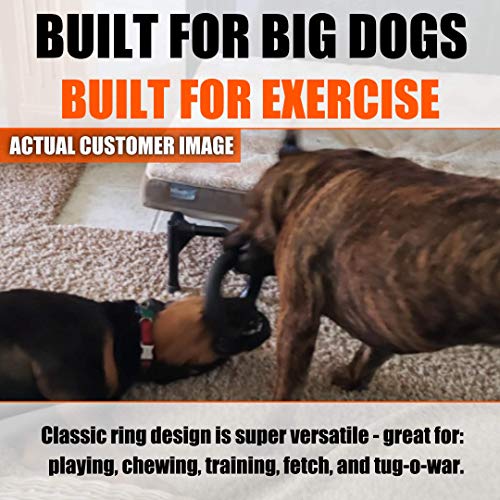 Ultra-Durable Chew Toy - Lifetime Replacement Guarantee - Tested & Approved by Large Breeds & Aggressive Chewers - Strong, Durable, Tough, Interactive Natural Rubber Dog Toy for Super Chewers - Thumbnail 2
