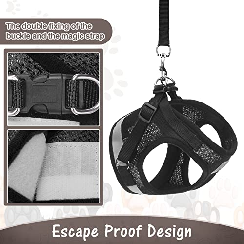 TAILGOO Cat Harness and Leash Escape Proof Set - Soft Breathable Mesh Kitty Vest with Reflective Strip and Durable Leash… - Image 5