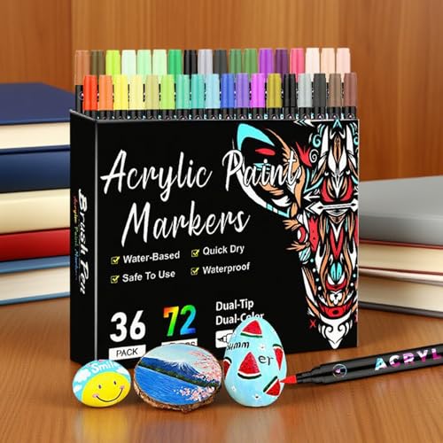 Stylos acryliques double pointe pour décorer sans traces de bavure - 3