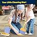 Kidzlane Kids Cleaning Toy Set - Toddler Cleaning Set with Realistic Broom, Mop, and Dustpan with Wet Floor Sign and Cleaning Tools - Kids Broom Set for Ages 3 and Up - Fun Playtime for Boys and Girls