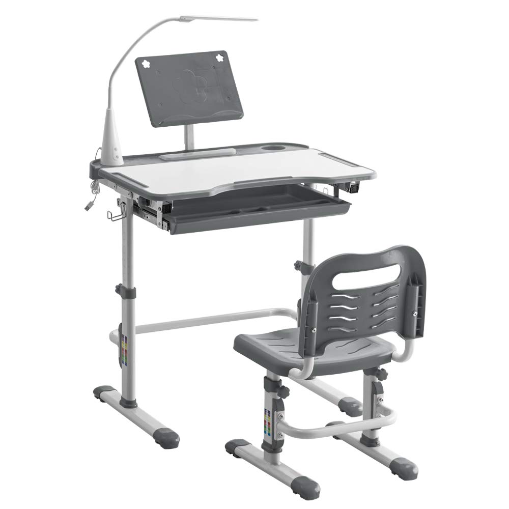 Buy Valkynos Kids Desk and Chair Set, Height Adjustable Children Study