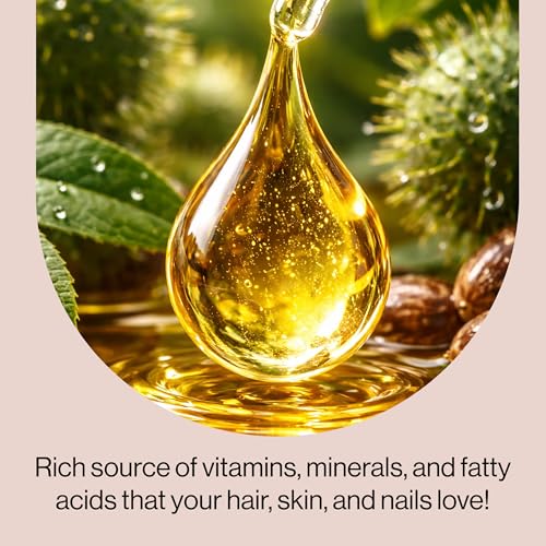 Kitsch 100% Pure Castor Oil Organic Cold Pressed - 2 oz | Unrefined Glass Bottle for Face, Skin, Lashes, Brows, Scalp, Nails & Belly Button – Organic Castor Oil for Hair Growth - image 6