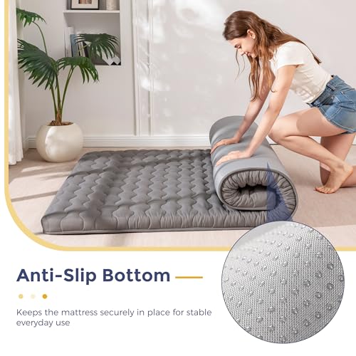 Image of MAXYOYO Japanese Floor Futon Mattress Full Size, 3 inch Thicken Mattress