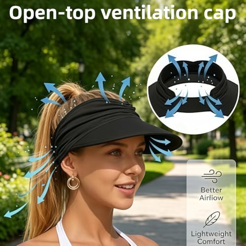 Visera solar para mujer con protección UPF 50+ miniatura 4