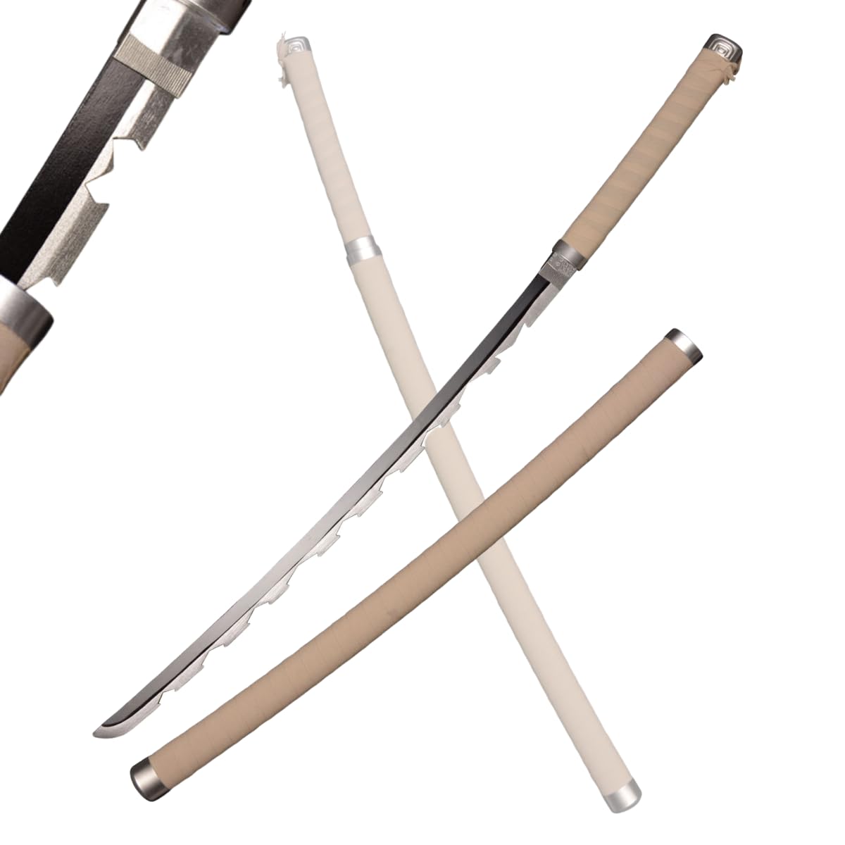 Sword Valley Demon Series Anime Sword - Slayers Katana|40.9" Length|Anime Original Texture Carbon Steel Blade Carving Symbol|Non-Slip Grip|for Cosplay & Display