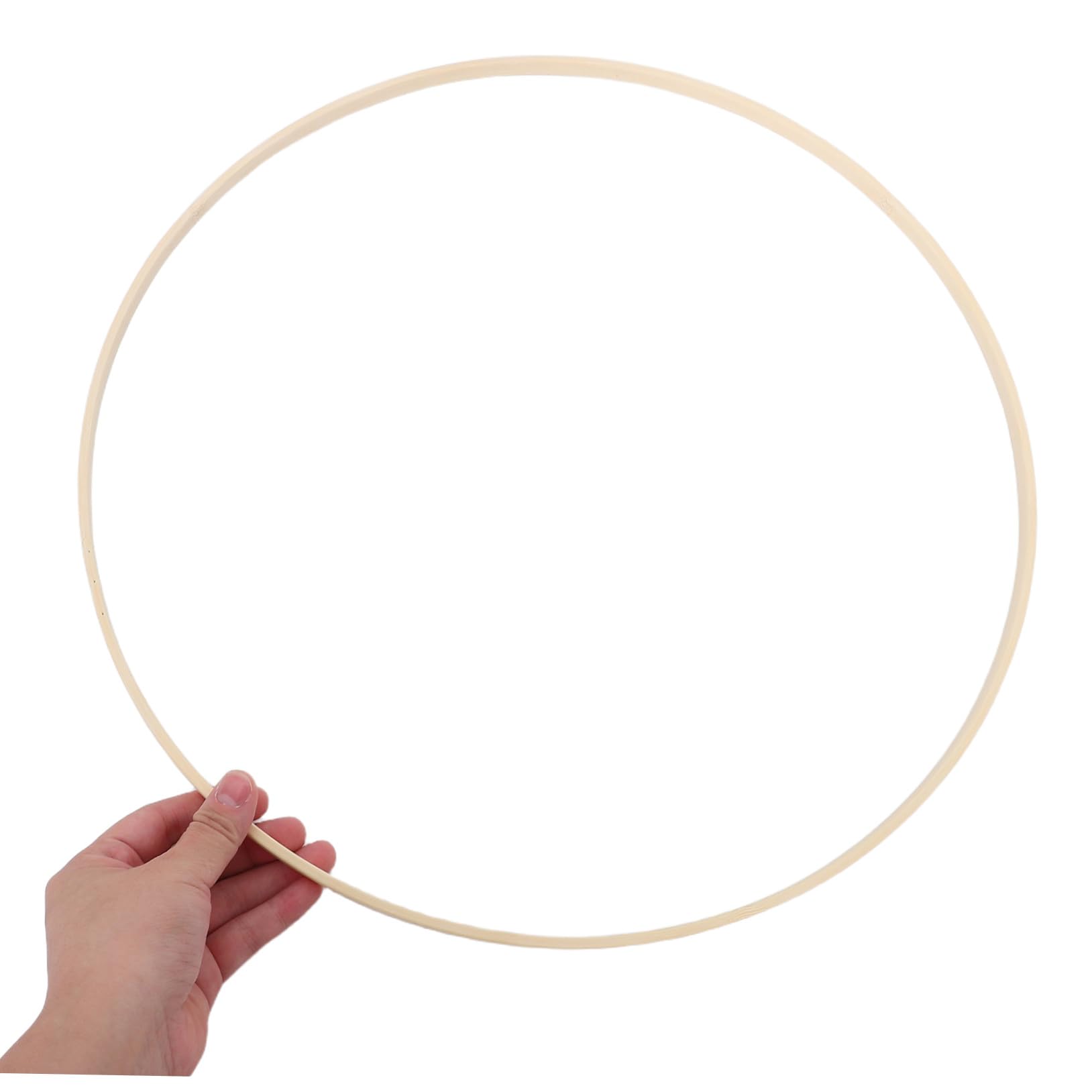Anillos de Bambú Beige para Manualidades 40 Cm 10piezas, Diseño Ligero y Mantiene Forma, Ideales para Decoración Festiva y Colgantes de Macramé