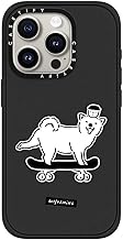 CASETiFY インパクト iPhone 15 Pro ケース [MIL規格準拠 (4x MIL-STD-810G) / 2.5mからの落下試験をクリア] - Skater Dog - マットブラック