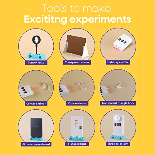 Teenii Optics Science Kit About Light Experiment For Kids, Stem Physics Lab Set Students Education Toys Brithday Gift For Boys Girls Age 8~16 Year Old #TOP5