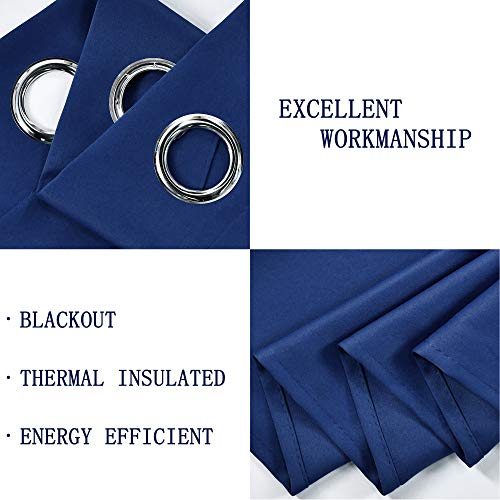 image for DECOVSUN Solid Grommet Top Valance for Kitchen Blackout Curtain Valanc