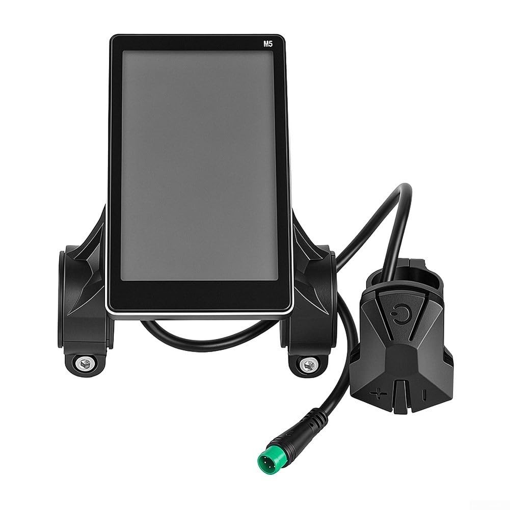 E-Bike Display LCD M5 Impermeabile USB 5 Pin | LCD trasparente, resistente alle intemperie, 5 pin, facile installazione, robusto alloggiamento in ABS