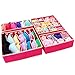 Produktbild Schublade Organizer Aufbewahrungsboxen Faltbare Trennwände Schrank Unterwäsche BH Socken Stoff Veranstalter 4 Set Rose
