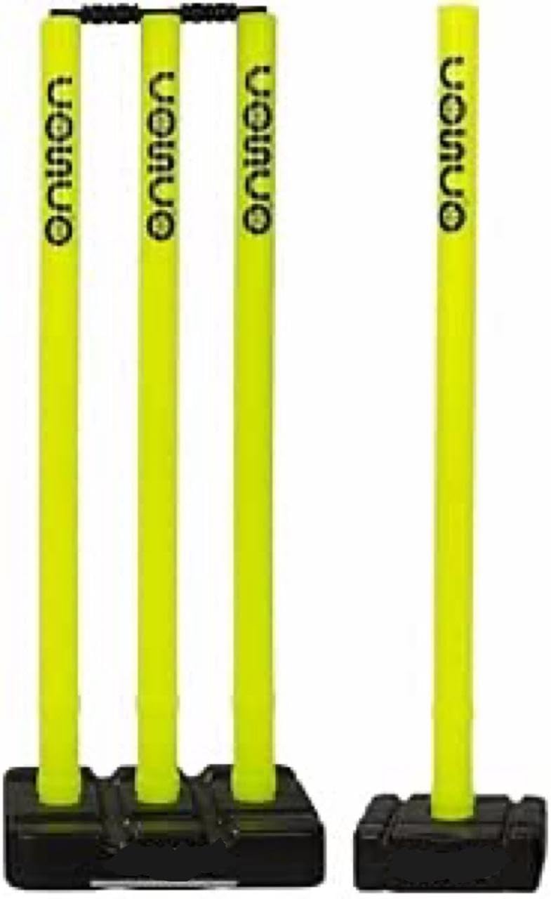 Plastic Cricket Wickets STUMP with High Duty Stand - Suitable for All Ages