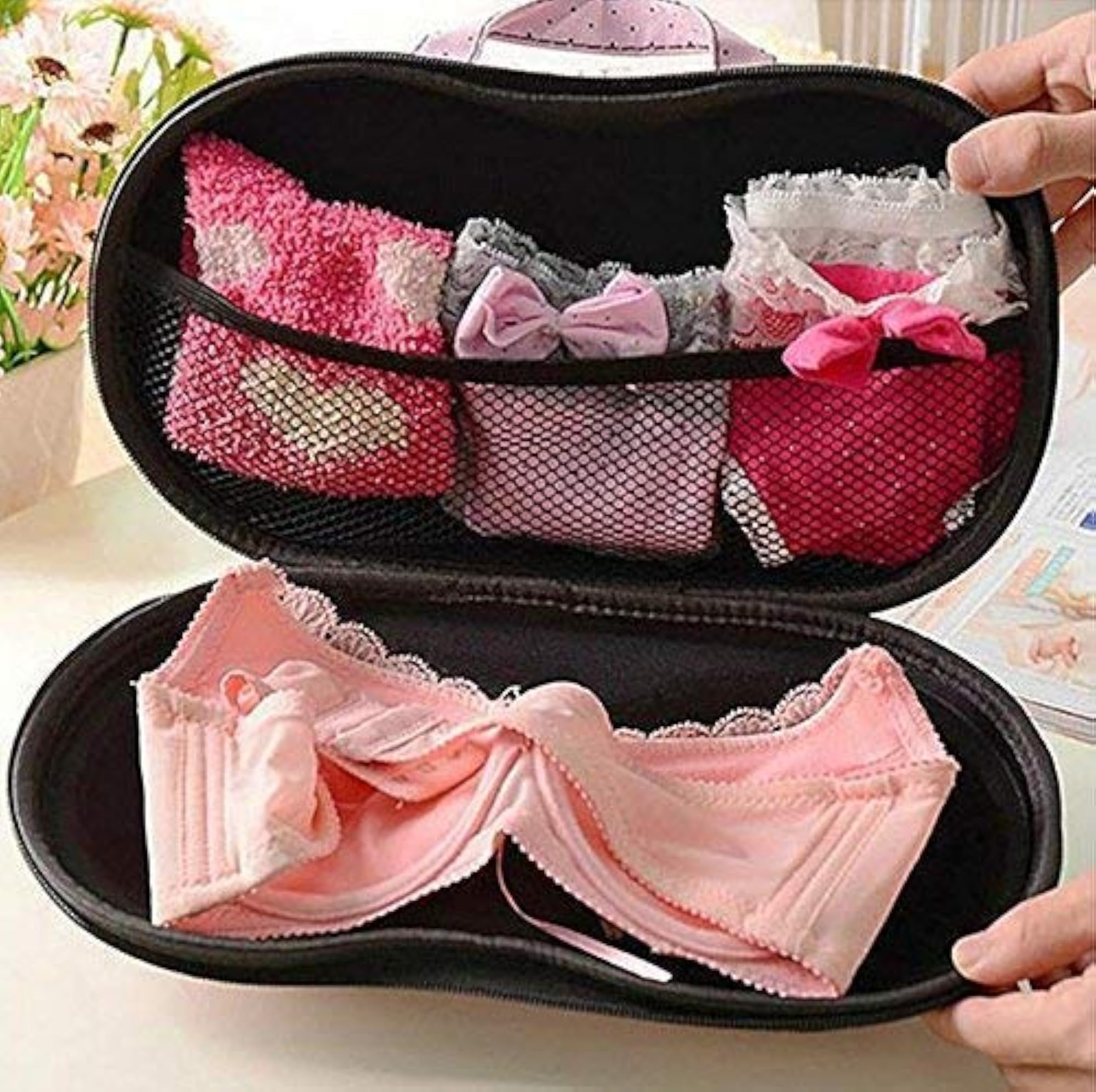 Portable Bra Bag Storage Box Lingerie Organizer