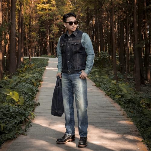 Red Tornado 21oz Selvedge Denim Tucker Vest4