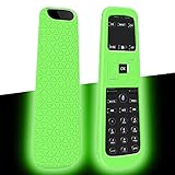 Protective Case Cover for AT&T TV Now DirecTV Receiver Remote Control Voice Remote Control C71KW, Battery Back, Shockproof Silicone Cover Holder Skin Protector - Glowgreen