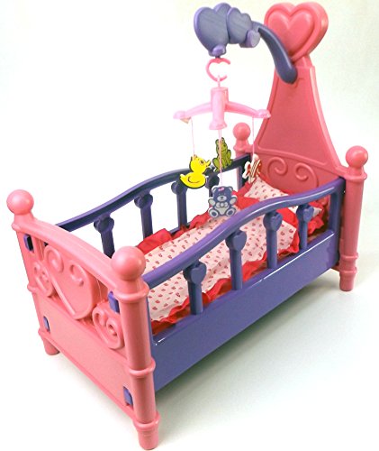 Preisvergleich Produktbild Brigamo 529 - Puppenbett mit Mobile und Bettzeug