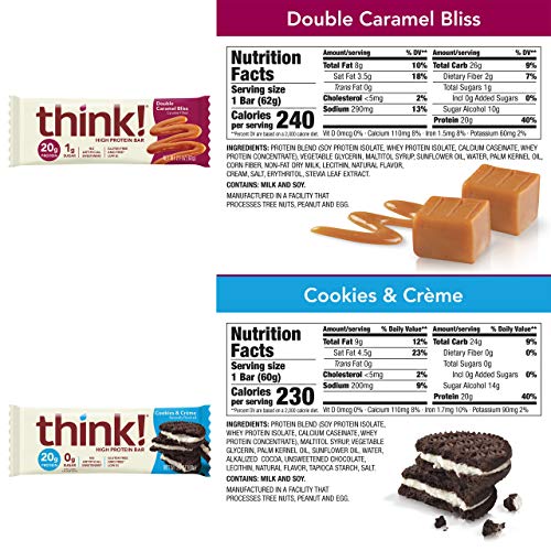 Buy think! Protein Bars, High Protein Snacks, Gluten Free, Low Sugar