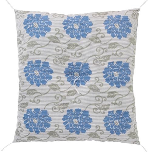 仏壇屋 滝田商店 夏用座布団(御前座布団・仏前座布団) 麻 唐草牡丹◆法事 法要 仏壇 お盆 夏用 座布団 お盆用品 日本製