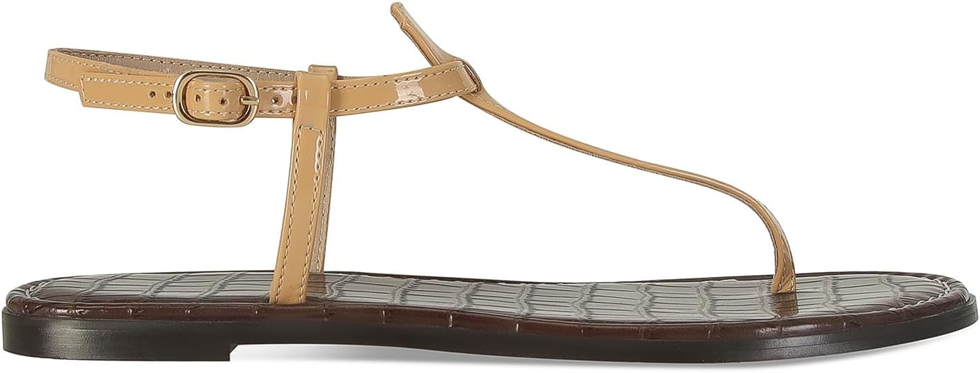 Thong Flat Sandals for Women Casual T-Strap Flats Sandals with Ankle Buckle Comfortable Summer Dress Flip Flops Shoes - Image 4