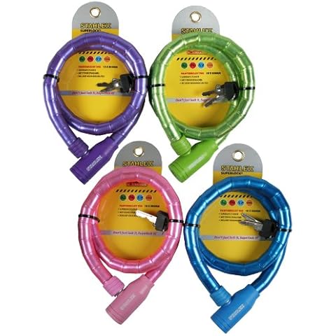 Panzerschloss Stahlex Fahrradschloss Panzerkabelschloss mit Schlüssel Cover