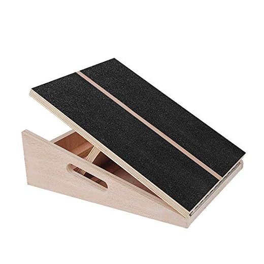 TOUCH-RICH Professional Wooden Slant Board, Adjustable Incline Board and Calf Stretcher, Stretch Board - Extra Side-Handle Design for Portability 5 Positions (Full-Coverage)