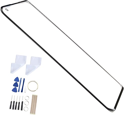 FainWan Reemplazo de lente de panel exterior de vidrio de pantalla frontal+kit de herramientas de reparación OCA compatible con 10 Pro NE2210,
