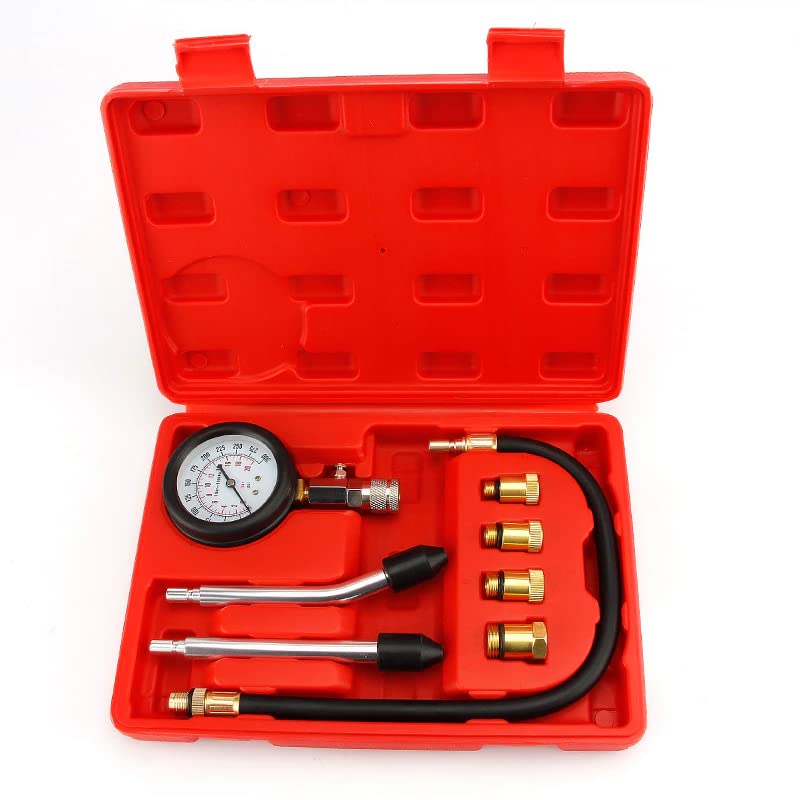 Digital Craft 0-300PSI Cylinder Compression Gasoline Engine Set Professional Tester Test Kit Automotive Tool Gauge for Car & Truck
