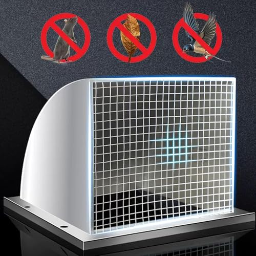 Couvercle d'échappement carré pour hotte anti-odeur inox 304 6" - 4
