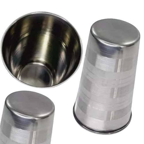 Kit 6 Copos Inox Resistentes Para Cerveja Água e Sucos 250ml